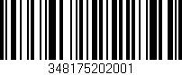 Código de barras (EAN, GTIN, SKU, ISBN): '348175202001'