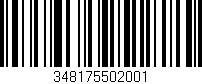 Código de barras (EAN, GTIN, SKU, ISBN): '348175502001'