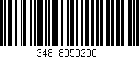 Código de barras (EAN, GTIN, SKU, ISBN): '348180502001'