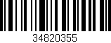 Código de barras (EAN, GTIN, SKU, ISBN): '34820355'