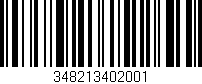 Código de barras (EAN, GTIN, SKU, ISBN): '348213402001'