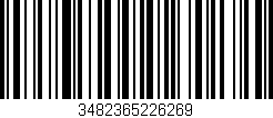 Código de barras (EAN, GTIN, SKU, ISBN): '3482365226269'