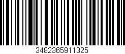 Código de barras (EAN, GTIN, SKU, ISBN): '3482365911325'
