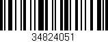 Código de barras (EAN, GTIN, SKU, ISBN): '34824051'
