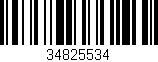 Código de barras (EAN, GTIN, SKU, ISBN): '34825534'