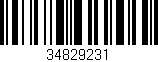 Código de barras (EAN, GTIN, SKU, ISBN): '34829231'
