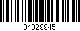 Código de barras (EAN, GTIN, SKU, ISBN): '34829945'