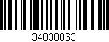 Código de barras (EAN, GTIN, SKU, ISBN): '34830063'