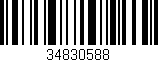 Código de barras (EAN, GTIN, SKU, ISBN): '34830588'