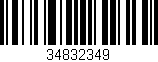 Código de barras (EAN, GTIN, SKU, ISBN): '34832349'