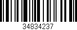 Código de barras (EAN, GTIN, SKU, ISBN): '34834237'