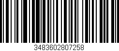 Código de barras (EAN, GTIN, SKU, ISBN): '3483602807258'