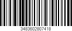 Código de barras (EAN, GTIN, SKU, ISBN): '3483602807418'