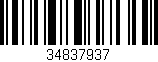 Código de barras (EAN, GTIN, SKU, ISBN): '34837937'