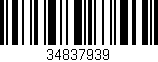 Código de barras (EAN, GTIN, SKU, ISBN): '34837939'