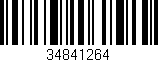 Código de barras (EAN, GTIN, SKU, ISBN): '34841264'