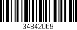 Código de barras (EAN, GTIN, SKU, ISBN): '34842069'