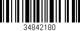 Código de barras (EAN, GTIN, SKU, ISBN): '34842180'