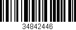 Código de barras (EAN, GTIN, SKU, ISBN): '34842446'