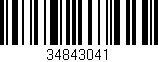 Código de barras (EAN, GTIN, SKU, ISBN): '34843041'