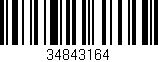 Código de barras (EAN, GTIN, SKU, ISBN): '34843164'