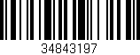 Código de barras (EAN, GTIN, SKU, ISBN): '34843197'