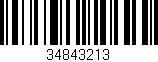 Código de barras (EAN, GTIN, SKU, ISBN): '34843213'