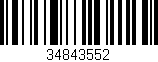 Código de barras (EAN, GTIN, SKU, ISBN): '34843552'