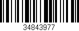 Código de barras (EAN, GTIN, SKU, ISBN): '34843977'