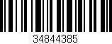 Código de barras (EAN, GTIN, SKU, ISBN): '34844385'