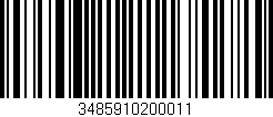 Código de barras (EAN, GTIN, SKU, ISBN): '3485910200011'