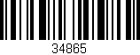 Código de barras (EAN, GTIN, SKU, ISBN): '34865'
