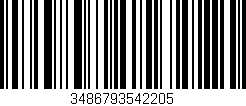Código de barras (EAN, GTIN, SKU, ISBN): '3486793542205'