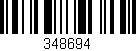Código de barras (EAN, GTIN, SKU, ISBN): '348694'