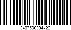Código de barras (EAN, GTIN, SKU, ISBN): '3487560304422'