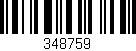 Código de barras (EAN, GTIN, SKU, ISBN): '348759'