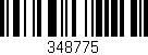 Código de barras (EAN, GTIN, SKU, ISBN): '348775'