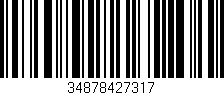 Código de barras (EAN, GTIN, SKU, ISBN): '34878427317'