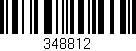 Código de barras (EAN, GTIN, SKU, ISBN): '348812'