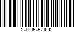 Código de barras (EAN, GTIN, SKU, ISBN): '3488354573833'