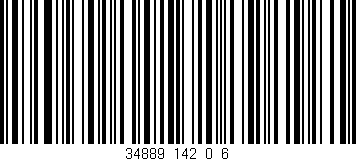 Código de barras (EAN, GTIN, SKU, ISBN): '34889_142_0_6'