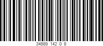 Código de barras (EAN, GTIN, SKU, ISBN): '34889_142_0_8'