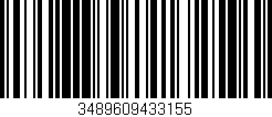 Código de barras (EAN, GTIN, SKU, ISBN): '3489609433155'