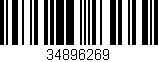 Código de barras (EAN, GTIN, SKU, ISBN): '34896269'