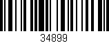 Código de barras (EAN, GTIN, SKU, ISBN): '34899'