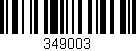 Código de barras (EAN, GTIN, SKU, ISBN): '349003'