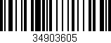 Código de barras (EAN, GTIN, SKU, ISBN): '34903605'