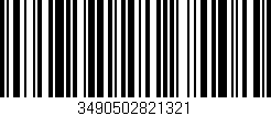 Código de barras (EAN, GTIN, SKU, ISBN): '3490502821321'