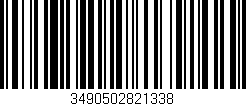Código de barras (EAN, GTIN, SKU, ISBN): '3490502821338'