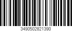 Código de barras (EAN, GTIN, SKU, ISBN): '3490502821390'